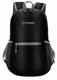 1ZOMAKE Black Ultra Lightweight Packable Backpack Water Resistant Hiking Daypack