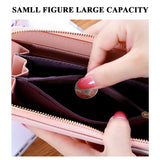 Women Lady Leather Clutch Wallet Long Purse Credit Card Phone Holder Zip Handbag