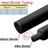 4:1 Heat Shrink Tubing Waterproof Dual Wall Adhesive Shrinkable Tubes Wires Wrap