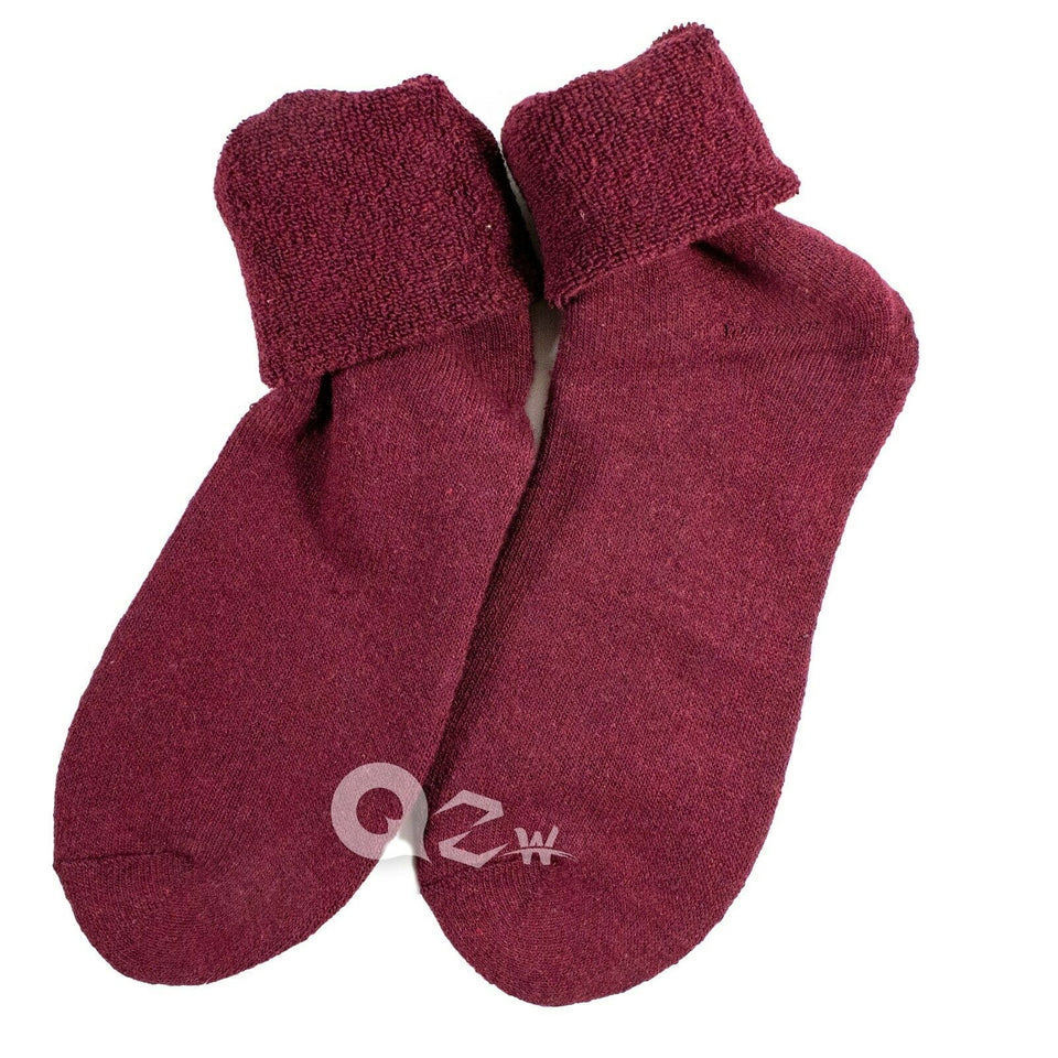 3 Pairs Womens Winter Warm Thermal Lambs Wool Merino Heavy Duty Boot Socks 9-11