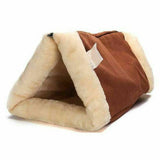 2 in 1 Pet Cat House Sleeping Bed Kennel Puppy Cave Super Soft Mat Pad Warm Nest