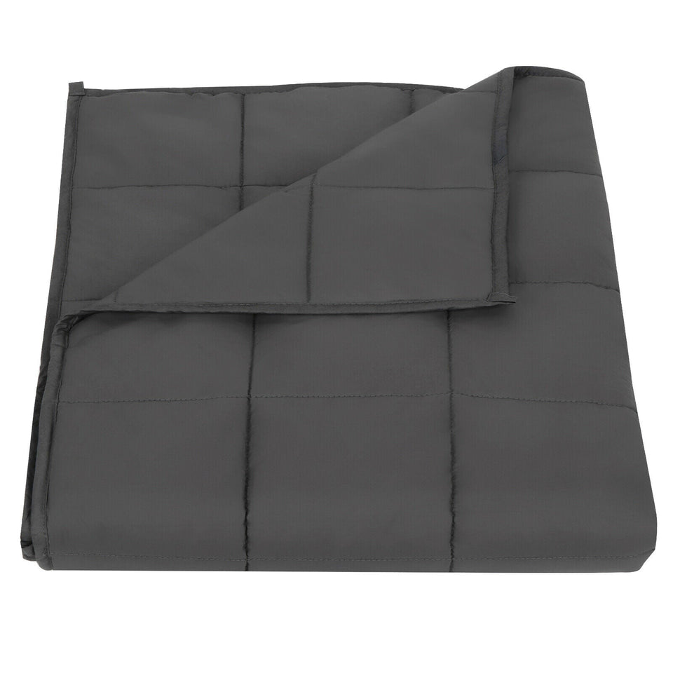 15lbs Cotton Breathable Weighted Blanket Reduce Stress Promote Sleep 48 x 72" 702458231660