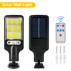 600/750/800W LED Solar Wall Light Motion Sensor Outdoor Security Street Lamp USA