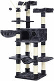 Cat Tree, Large Cat Tower, 64.6 Inches, with Hammock, Cat Condo, UPCT087G01