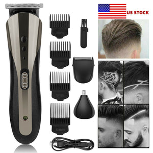 Professional Hair Clippers Trimmer Shaving Machine Beard Cutting Cordless Barber 707638504282