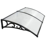40" x 80" Outdoor Polycarbonate Front Door Window Awning Patio Cover Canopy