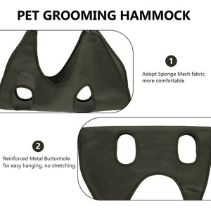 Pet Dog Cat Grooming Hammock Harness Dog Hammock Restraint Bag Helper Breathable