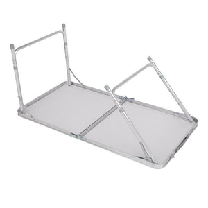 4ft Aluminum Camping Folding Table Portable Office Camping Picnic BBQ Outdoor
