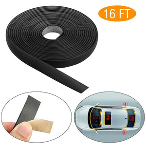5M/16FT Rubber Seal Weather Strip Trim For Car Front Rear Windshield Sunroof
