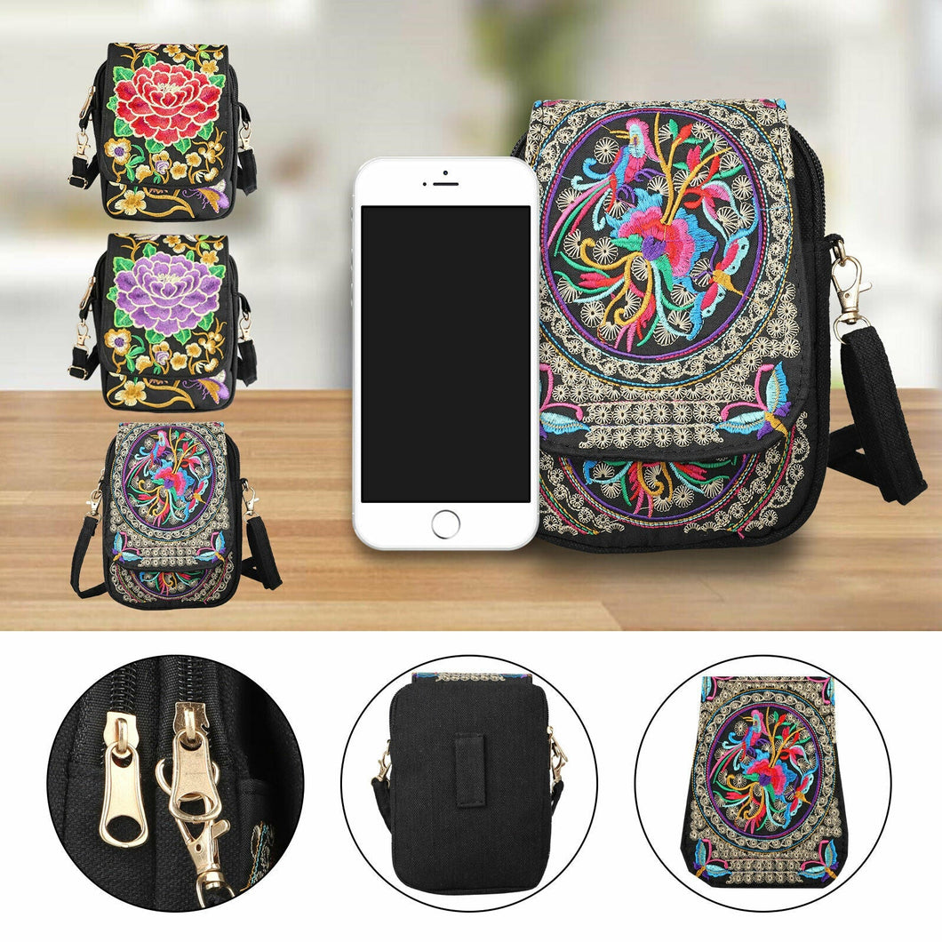 Small Women Cross-body Cell Phone Case Shoulder Bag Pouch Handbag Purse Wallet