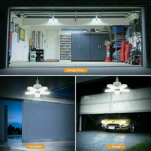 100W 150W LED Garage Light Bulb Deformable Ceiling Fixture Lights Workshop Lamp