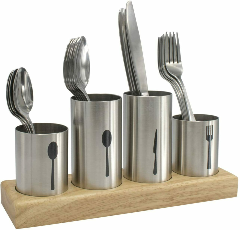 Sorbus Silverware Holder with Caddy for Spoons, Knives Forks - Utensil Organizer