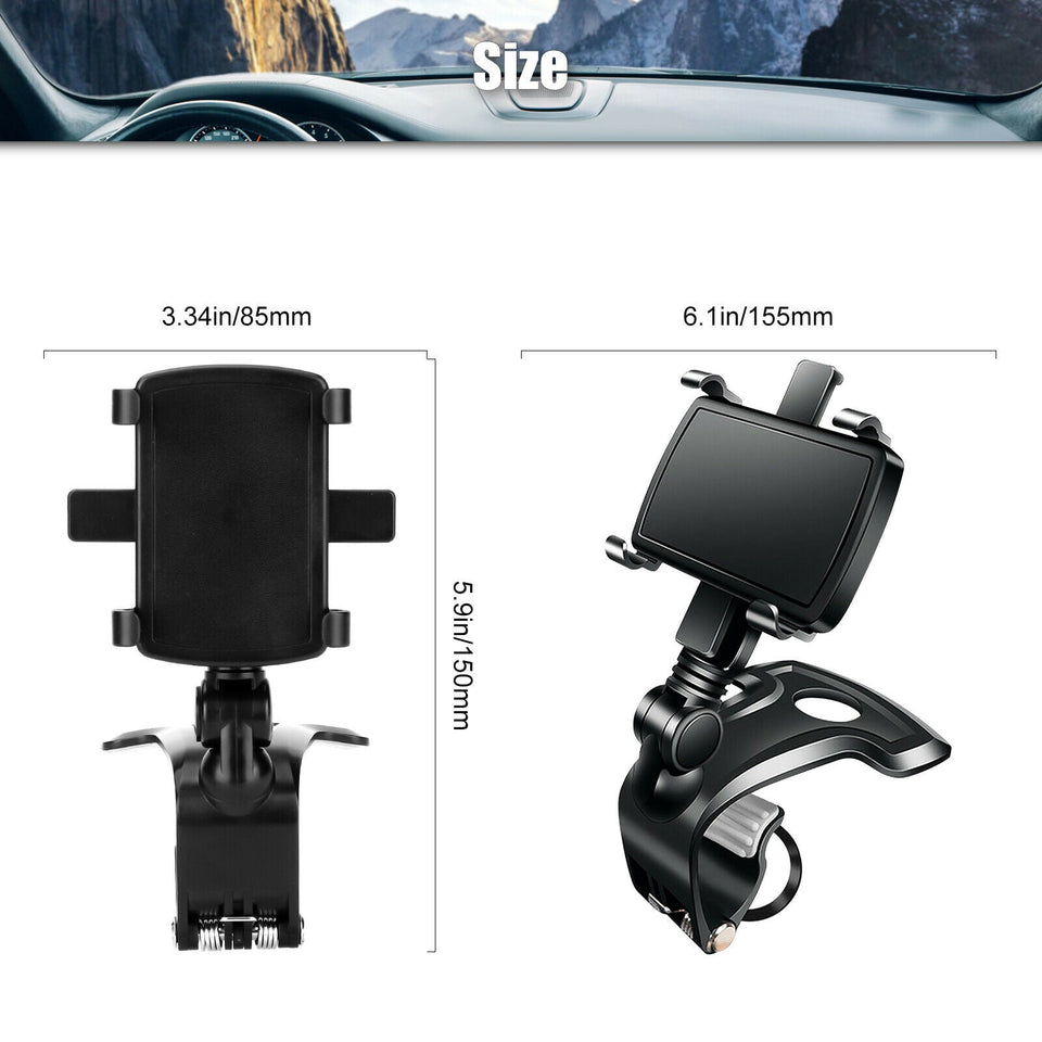 360° Universal Cell Phone Car Dashboard Holder Mount Stand Bracket Clip Cradle