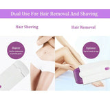 2-in-1 Epilator Women Painless Touch Facial Body Hair Removal Depilator Shaver