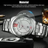 Waterproof Men's Watch Classic Relojes De Hombre Stainless Steel Quartz Business