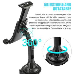 Car Mount Adjustable Cup Holder Stand Cradle For Cell Phone Tablet Universal New