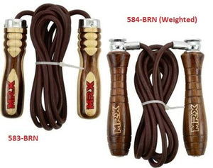 MRX Jump Rope Exercise Boxing MMA Training Heavy Duty Skipping Weighted Leather