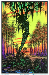 Swamp Mirage Blacklight Poster 23 x 35