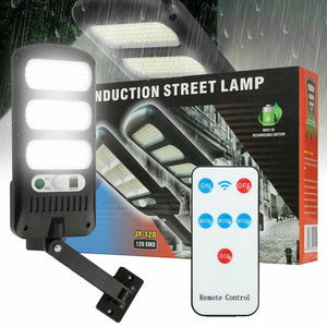 600W LED Solar Wall Light Motion Sensor Outdoor Garden Security Street Lamp USA