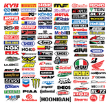 100PCS JDM Stickers Pack Car Motorcycle Racing Motocross Helmet Vinyl Decals Lot
