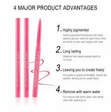 Waterproof Eyeliner Pencil Set 20 Colors Long Lasting Matte Crème Gel Eye Liners