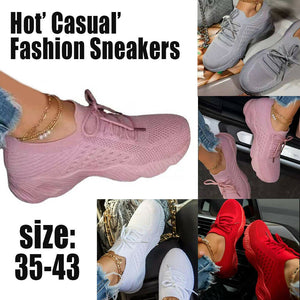 Womens Running Trainers Ladies Sneakers Slip On Walking Gym Comfy Fashion Shoes