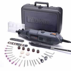 Rotary Tool Kit Variable Speed with Flex shaft, 59 Accessories, Carrying Case, M