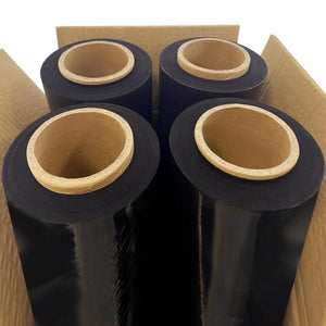 4 Rolls Hand Stretch Plastic Film Shrink Pallet Wrap 18" X 1500 FT Heavy Duty