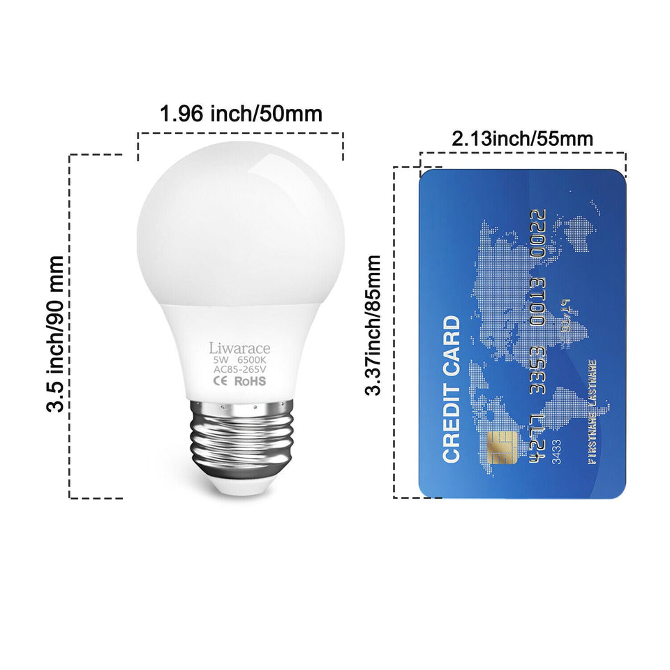 1-5PacK E26 LED Light Bulb 50W 90W 150W Equivalent 6500K Daylight Energy Saving
