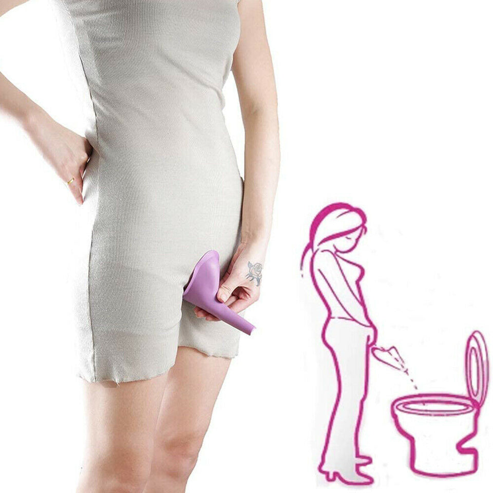3PCS Reusable Silicone Portable Urinal Women Female Travel Camping Travel Toilet