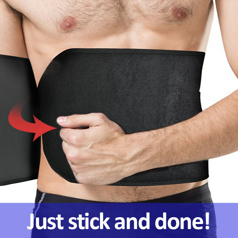 Men Waist Trimmer Belt Sweat Wrap Tummy Stomach Weight Loss Fat Burner Slimming