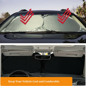 Foldable Car Shield Cover Visor UV Block Rear Front Windshield Window Sun Shade