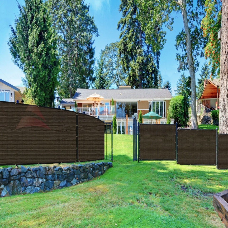 Black Green Beige Brown 4' 5' 6' 8' Fence Privacy Wind Screen Mesh Shade Cover