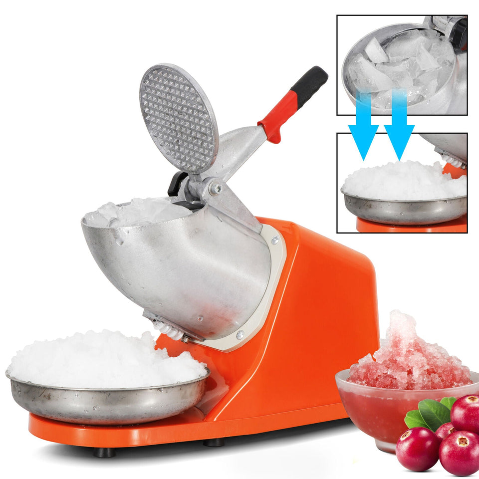 143LBS Electric Ice Crusher Shaver Machine Snow Cone Maker Shaved Ice 300W 700161272673