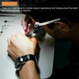 Magnifying Glass LED Light Head Loupe Jeweler Watch Bright Magnifier with 8 Lens 7625732889896