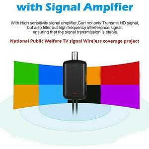 5600 Mile Range TV Antenna Digital 4K 1080P Antena Indoor HDTV Signal Amplifier