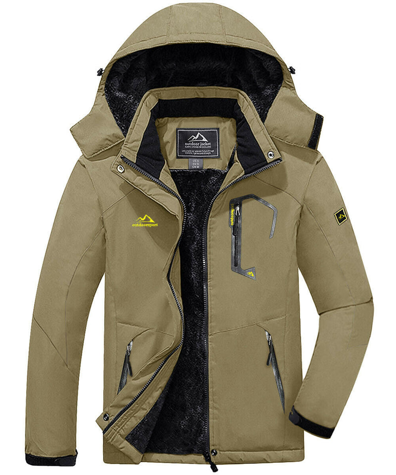 Outdoor Men's  Waterproof Ski Jacket Winter Warm Jackets Snow Thermal Work Coats