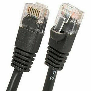 Cat5 CAT5e Rj45 Patch Cable Black Ethernet Lan Modem Ethernet LAN Network PC Lot