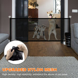 Max 71'' Baby Safety Gate Pet Dog Cat Mesh Home Kitchen Stair Net Portable Guard