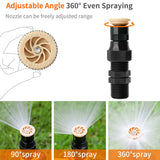 360° Auto Irrigation System Adjustable Garden Lawn Sprinkler Patio Save Water US