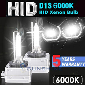 2x Xenon DS1 6000K Bulbs HID Headlight 35W Replace for Philips Factory Lamps