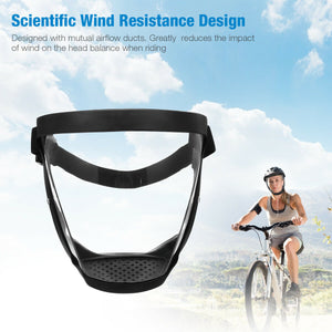 Anti-fog Full Face Shield Super Protective Head Cover Transparent Sports Safety