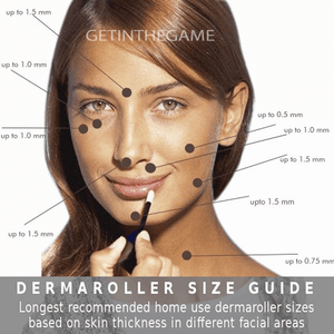 540 Microneedle Micro Needle Derma Roller Dermaroller Therapy Skin Scars Wrinkle