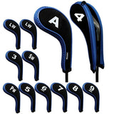 12 Pcs Neoprene Golf Iron Head Covers Set Fits Callaway Ping Taylormade Titleist