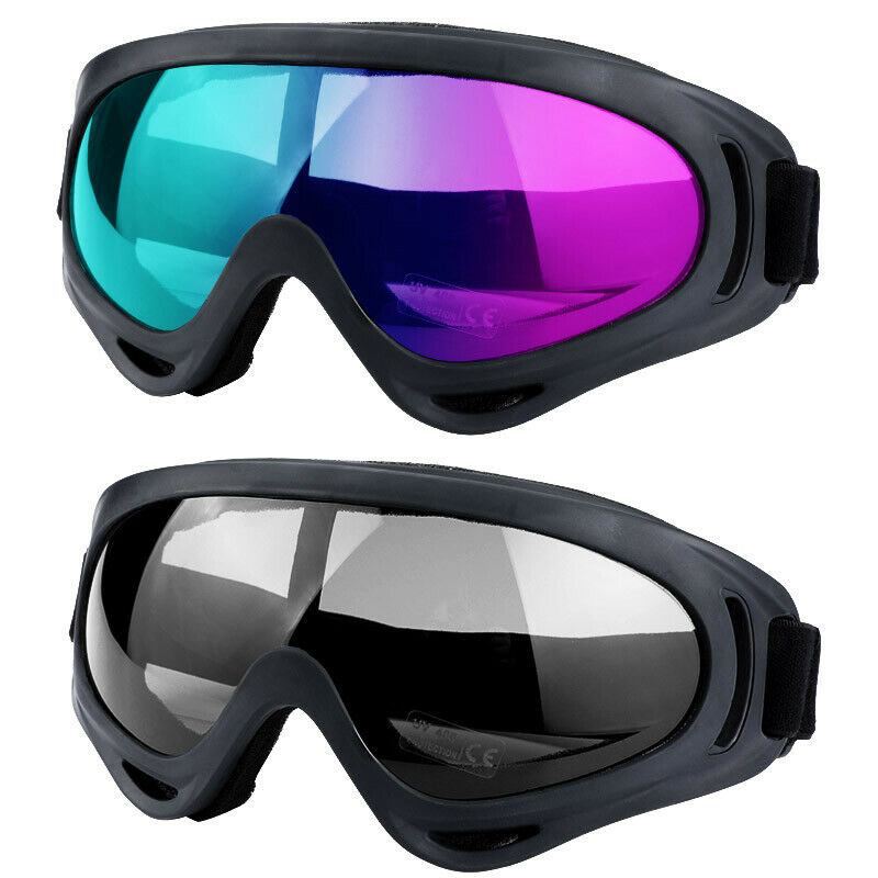 Goggles -ALL COLORS for Offroad MX Motocross - CLEAR OR MIRROR LENS GOOGLES