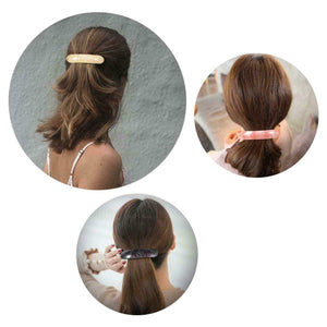 6 Beautiful Lines Retro Classic Large Barrettes Hair Pins, Hair Clips For Women