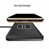 QI Wireless Car Phone Charger Fast Charging Pad Mat For iPhone Samsung Universal