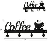 Coffee Mug Holder Wall Mounted Coffee Bar Decor Sign Coffee Cup Rack Hanging  733569035045