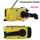 Emergency Solar Hand Crank NOAA Weather Radio Power Bank Charger Camping Tool