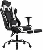White Office Chair High back Computer Racing Gaming Chair Ergonomic Chair